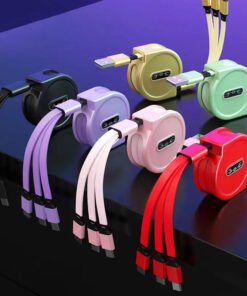 Fast Charging 3 in 1 Retractable Usb Cable